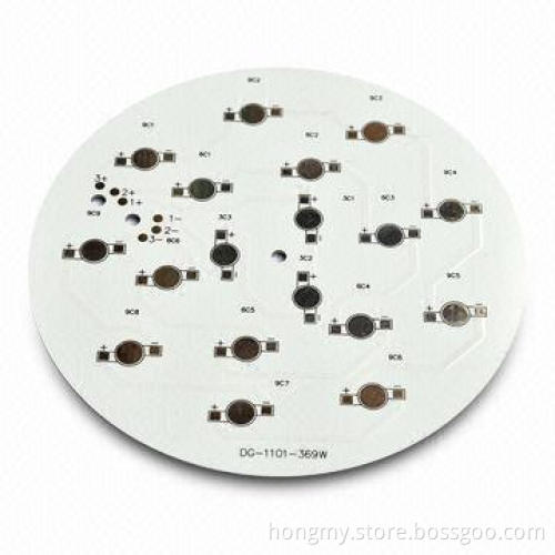 Single Aluminum Base PCB with 1oz Copper, and LF-HASL Surface Finish, 1.6mm Board Thickness